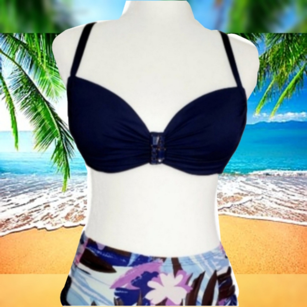 BIKINI TOP Blue Coco Reef Swim Suit 32/34D